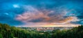 Vilnius, Lithuania. Panorama Of Old Town Historic Center Cityscape Royalty Free Stock Photo