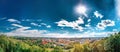 Vilnius, Lithuania. Panoramic View Of Old Town Historic Center Cityscape Royalty Free Stock Photo