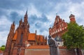 Vilnius, Lithuania. Roman Catholic Church Of St. Anne And Church Of St. Francis And St. Bernard In Old Town In Summer Royalty Free Stock Photo