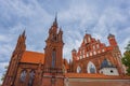 Vilnius, Lithuania. Roman Catholic Church Of St. Anne And Church Of St. Francis And St. Bernard In Old Town In Summer Royalty Free Stock Photo