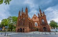 Vilnius, Lithuania. Roman Catholic Church Of St. Anne And Church Of St. Francis And St. Bernard In Old Town In Summer Royalty Free Stock Photo