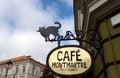 Cafe restaurant Montmartre, Traku Street in Vilnius Royalty Free Stock Photo