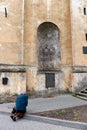 An elderly woman in the Basilian monastery.