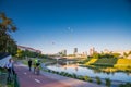 Vilnius, Lithuania in summer. Cozy little Europe town Royalty Free Stock Photo