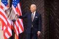 Joe Biden, US President Remarks after NATO SUMMIT 2023 Royalty Free Stock Photo
