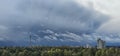 Cityscape Drama: Vilnius Beneath Brooding Clouds