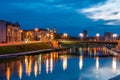Vilnius at night Royalty Free Stock Photo