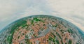 Vilnius Old town, the historic center of Lithuania, European city. 360 VR panorama Royalty Free Stock Photo