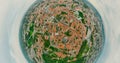 Vilnius Old town, the historic center of Lithuania, European city. 360 VR panorama Royalty Free Stock Photo