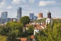 Vilnius old town panorama Royalty Free Stock Photo