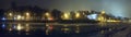 Vilnius panorama at night Royalty Free Stock Photo