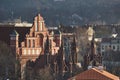 Vilnius roof and churches city view