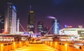 Vilnius skyline at night