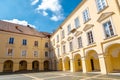 Vilnius University courtyard in Lithuania