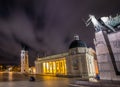 Vilnius view, Cathedral at night Royalty Free Stock Photo