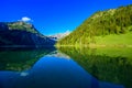 Vilsalpsee Vilsalp Lake at Tannheimer Tal, beautiful mountain scenery in Alps at Tannheim, Reutte, Tirol - Austria Royalty Free Stock Photo