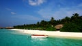 Vilureef island in maldives Royalty Free Stock Photo