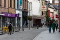 Vilvoorde, Flemish Region - Belgium : People walking in the shopping street on Sunday