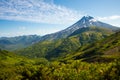 Vilyuchinsky volcano landscape view in summer, Kamchatka, Russia. Royalty Free Stock Photo