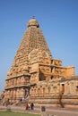 Vimana elevation. Brihadishvara Temple, Thanjavur, Tamil Nadu