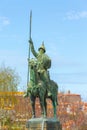 Vimara Peres statue in Porto, Portugal Royalty Free Stock Photo