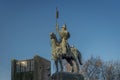 Vimara Peres Statue - Porto, Portugal Royalty Free Stock Photo