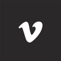 vimeo icon. Filled vimeo icon for website design and mobile, app development. vimeo icon from filled social collection isolated on