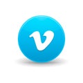 Vimeo icon, simple style