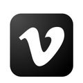 Vimeo logo icon social media icon vector element for web internet on white background