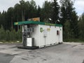 Green Petroleum mobile benzine and diesel station.