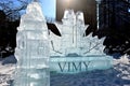 Vimy Ridge Ice Sculpture at Winterlude