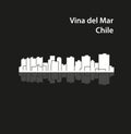 Vina del Mar, Chile city silhouette