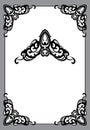 Vinage frame in art nouveau style Royalty Free Stock Photo