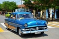 Vinales and old american cars, Cuba Royalty Free Stock Photo