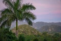 The Vinales Valley Valle de Vinales, popular tourist destination. Tobacco plantation. Pinar del Rio, Cuba Royalty Free Stock Photo