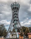 Vinarium tower on cloudy day