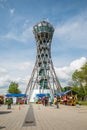 Vinarium Tower in Lendava, with beautiful view on vineyards.