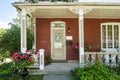 Vinatage house entrance in the City of Pointe Claire Quebec on Lakeshoredrive