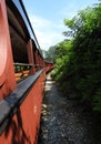 Vintage passenger train ride through Amish country Royalty Free Stock Photo