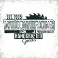 Vinatge woodworking logo