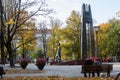 Vincas Kudirka square in Vilnius, Lithuania Royalty Free Stock Photo