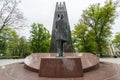 Vincas Kudirka statue in Vilnius Royalty Free Stock Photo