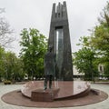 Vincas Kudirka statue in Vilnius Royalty Free Stock Photo