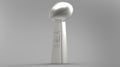 Vince Lombardi Trophy 3d illustration