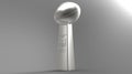 Vince Lombardi Trophy 3d illustration