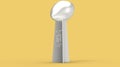 Vince Lombardi Trophy 3d illustration