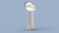 Vince Lombardi Trophy 3d illustration