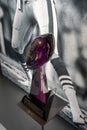 Vince Lombardi Trophy on display in 3-2-1 Qatar Olympic and Sports Museum.