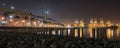 Vincent Thomas bridge at night