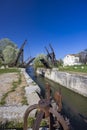Vincent van Gogh bridge (Pont Van-Gogh, Langlois Bridge) near Arles, Provence, France Royalty Free Stock Photo
